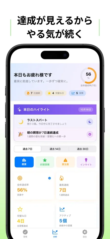 続ける習慣の画面5